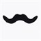 Шляпа " Котелок " в стиле Чарли Чаплин с усами, размер 56-58 - фото 9582