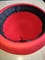 Шляпа котелок круглая, красный, 54 - фото 9600