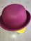 Шляпа котелок круглый, бордо, 54 - фото 9604