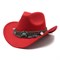 Шляпа ковбоя в западном этностиле, красная - фото 9620