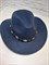 Шляпа с ободком Монеты, темно-синяя 57 - фото 9665