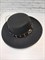 Шляпа Канотье ободок Череп, черная 58 - фото 9689