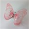 Бабочка на заколке, порхающая бабочка, нежно-розовая - фото 9903