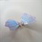 Бабочка на заколке, порхающая бабочка, нежно-голубая - фото 9908
