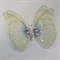 Бабочка на заколке, порхающая бабочка, нежно-зеленая бабочка - фото 9918
