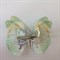 Бабочка на заколке, порхающая бабочка, нежно-зеленая бабочка - фото 9919