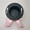 Шляпка заколка с пайетками бусинами и бантом, розовая - фото 9936