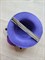 Мини - шляпка на одной заколке, фиолетовая, диаметр 8 см - фото 9960