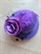 Мини - шляпка на одной заколке, фиолетовая, диаметр 8 см - фото 9961
