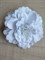 Заколка - брошь цветок Пион, диаметр 11 см, белый - фото 9964