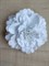 Заколка - брошь цветок Пион, диаметр 11 см, белый - фото 9965